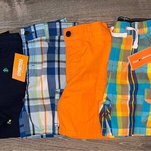 Gymboree Blue and Orange Summer Shorts Collection 4 pairs New!